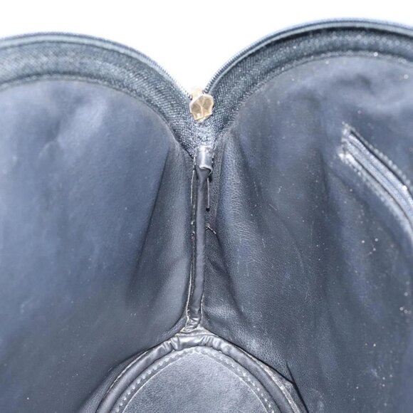 SAINT LAURENT Tote Bag Leather Black Gold Auth bs29495 - Picture 12 of 16